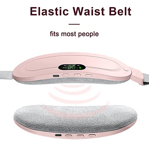 Heating Pad Portable Cordless Electric Waist Belt Device Fast Heating Heat Levels, 4 Massage Modes for Back Pain Relief Belly Pain Relief, Heating Pad Waist Belt for Girls and Women