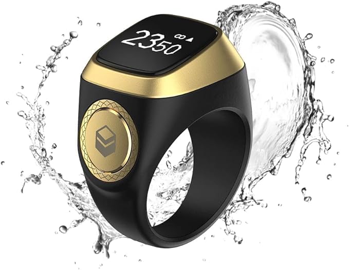 Waterproof Smart Tasbih Zikr Ring, Prayer timing reminder