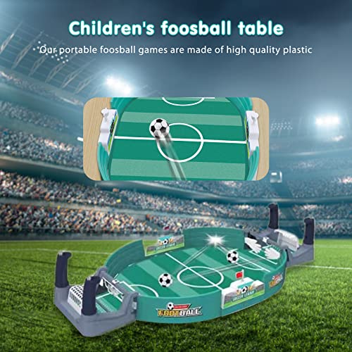 2022 Worlds Cup Mini Table Football Games, Portable Childrens Football Battle Table with 6 Football Parent-child Interactive Toys Mini Pressure Relief Table Soccer Early Education Toys